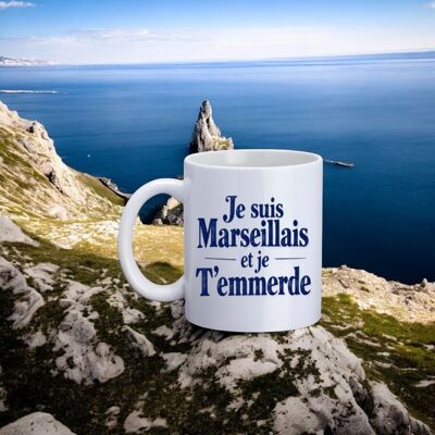 Mug, "I'm from Marseille and I don't give a damn about you"