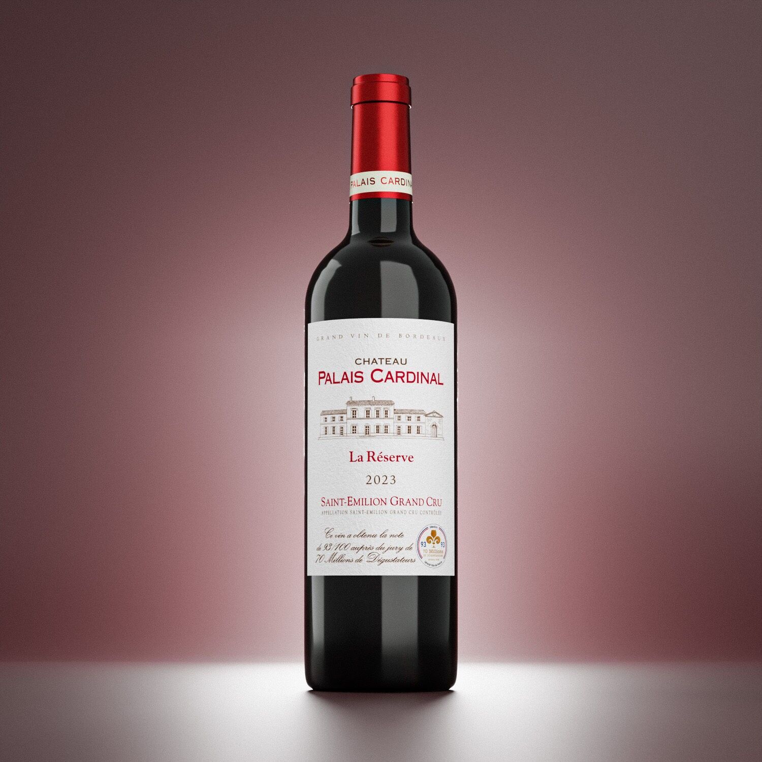 Saint-Émilion Grand Cru red wine – La Réserve – Château Palais Cardinal – 2023