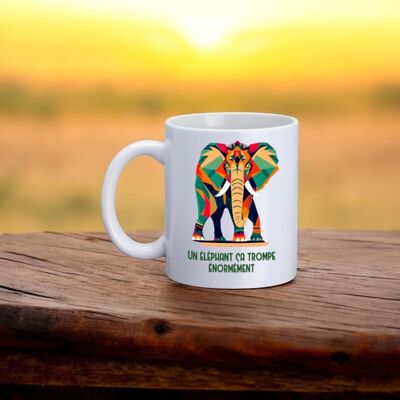 Mug, "An elephant is very deceptive"