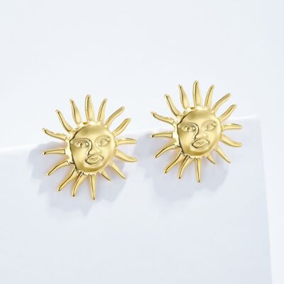 Boucles d'oreilles en acier inoxydable 124AQ428