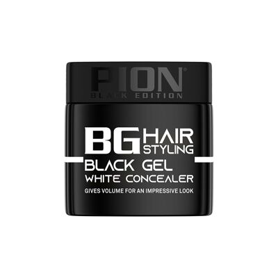 Pion Bg Hair Styling Black Gel White Concealer 320 Ml