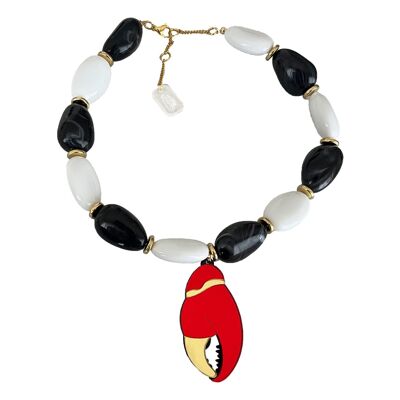 COLLIER PINCE DE HOMARD N&B