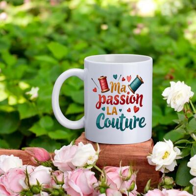 Mug, "My passion is sewing"