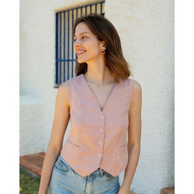 Gilet rose Gaia