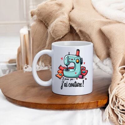 Mug, "I can't... I have sewing!"