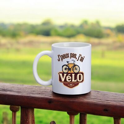Mug, "I can't, I have a bike"