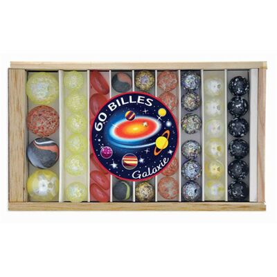 Scatola da 60 biglie galattiche