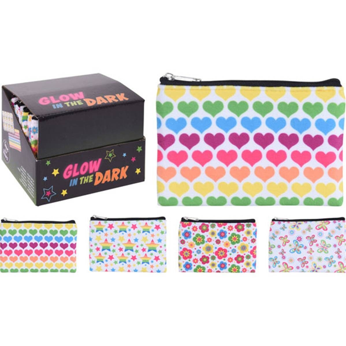 Geldbörse 13 x 10 x 1,8 cm, 4 Sortimente