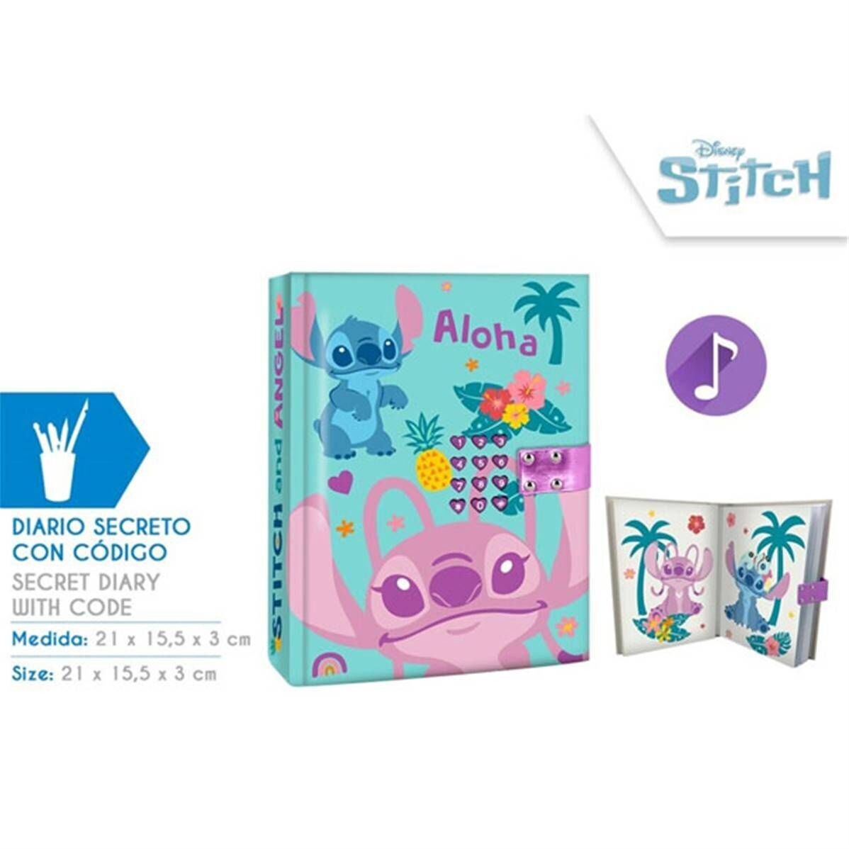 Diario Secreto con Código 21 x 15 Cm Stitch