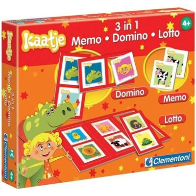 3 in 1 Memo Domino Loto Kit