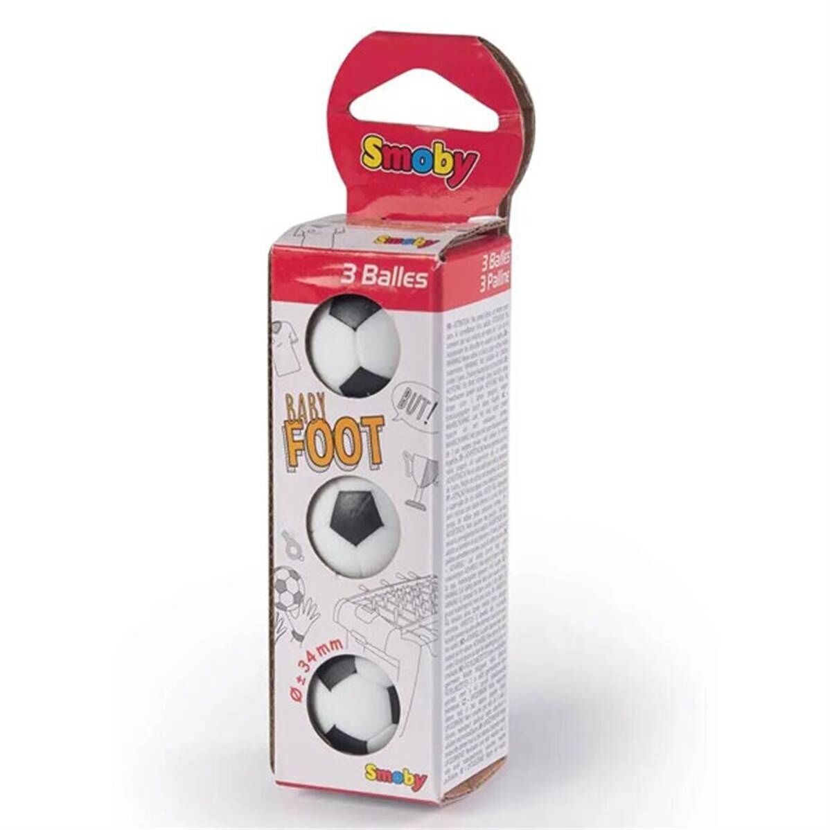 Palline da calcio in plastica x 3