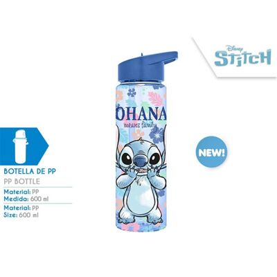Stitch Round Water Bottle 600 ml