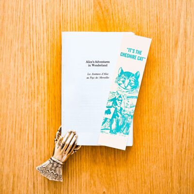 Alice's adventures in wonderland bookmark - The Cheshire Cat