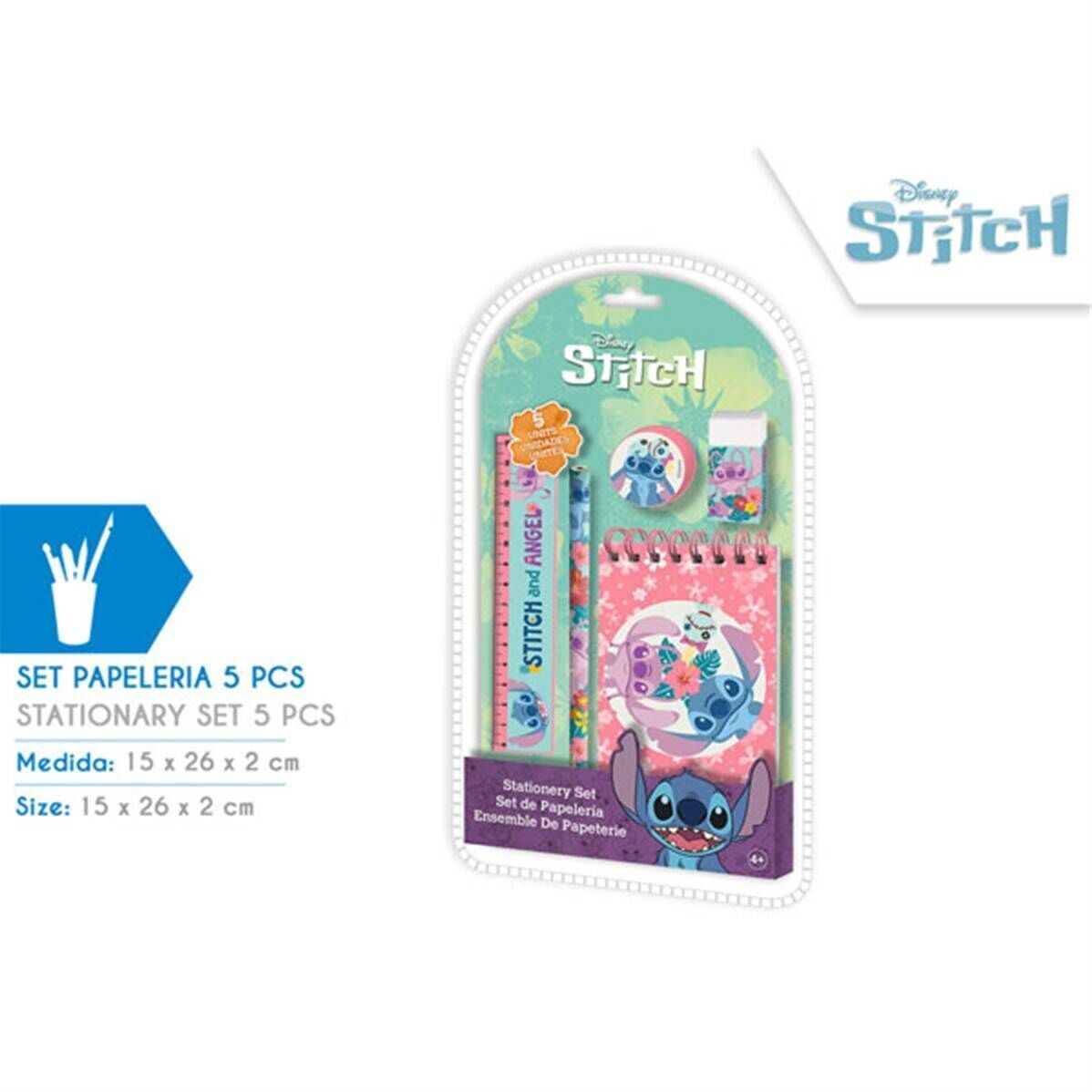 Set di cancelleria Stitch da 5 pezzi