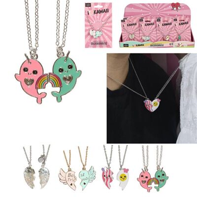 Kawaii Friendship Necklace for 2