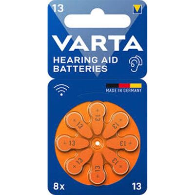 Varta V13 PR48 Bl8 Hearing Battery