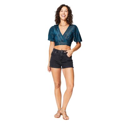 CROPTOP ETE COURT MANCHES COURTES TIP2001F