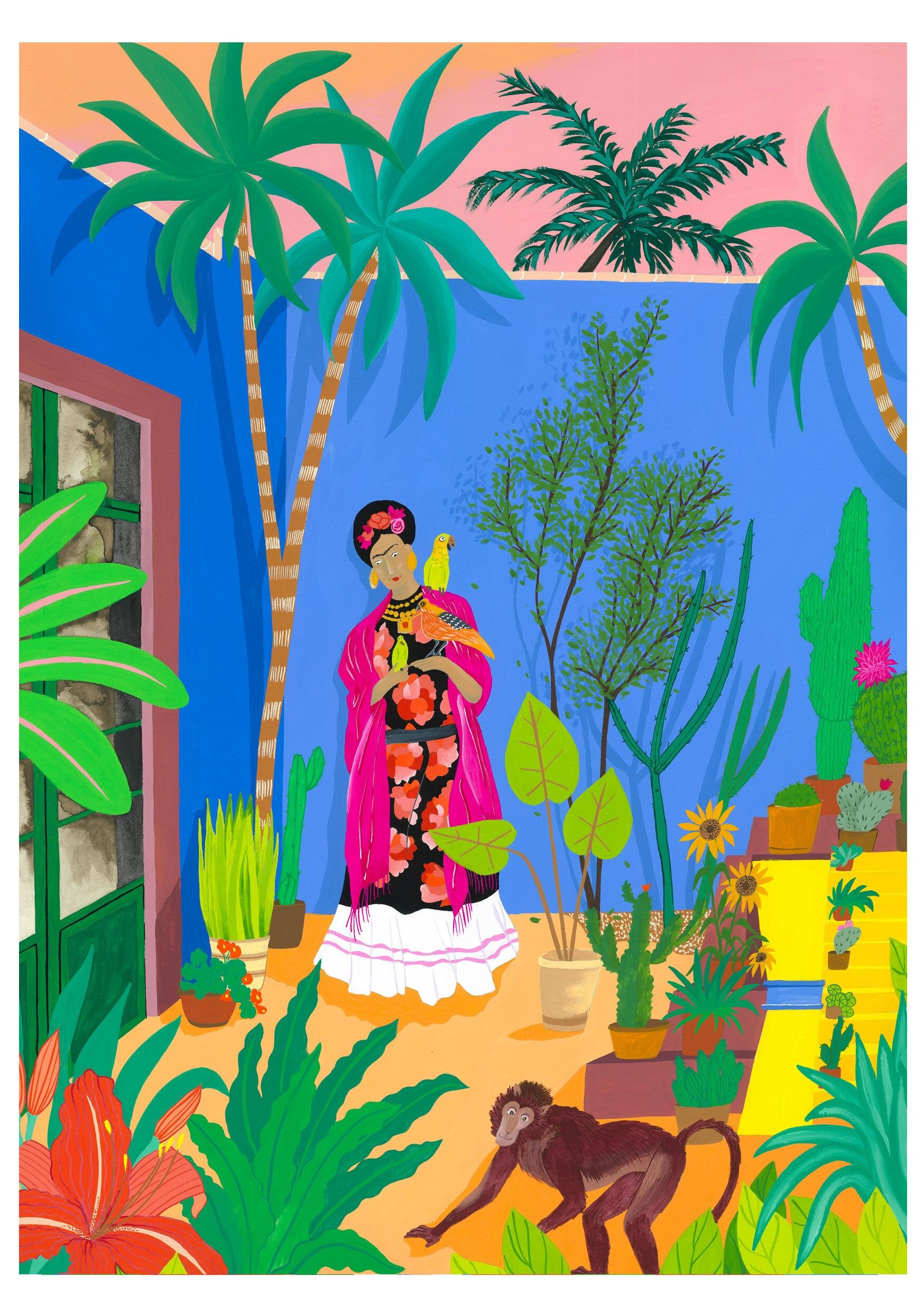 A4 Poster - Fridas Garten