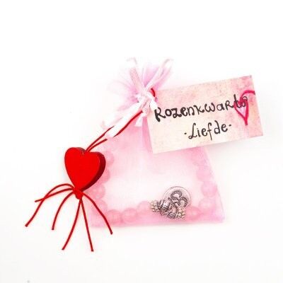 Brazalete Rozenkwarts-liefde