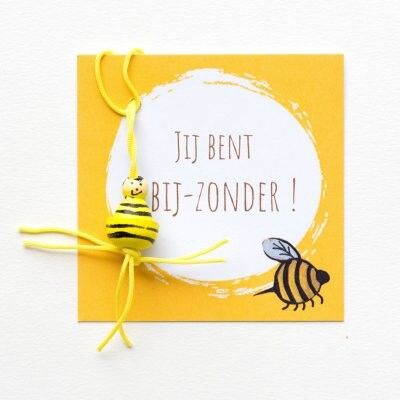 grafica kaartje bij-zonder