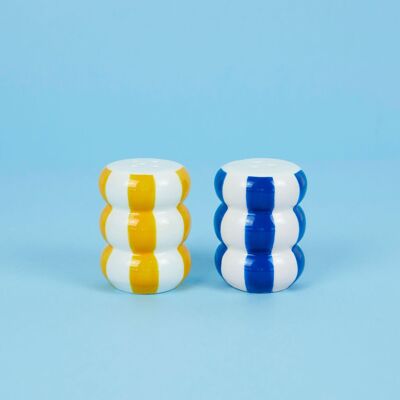 Floats yellow/blue salt & pepper set