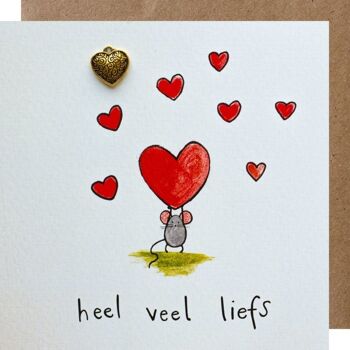 wenskaart kleur veel liefs! 4