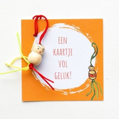 grafische kaartje geluk