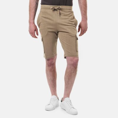 Pantalones cortos cargo de piqué CARGEL-TAUPE - Paquete de 6 (tallas S-XXL surtidas)