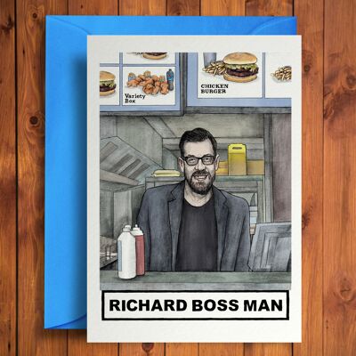 Richard Boss - Divertente biglietto di auguri di compleanno