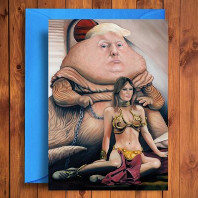 Jabba el Trump - Tarjeta de cumpleaños divertida