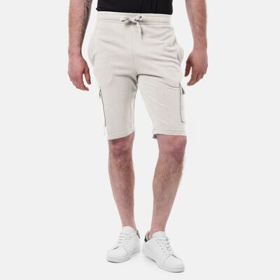 Pantalones cortos cargo de piqué CARGEL-ECRU - Paquete de 6 (tallas S-XXL surtidas)