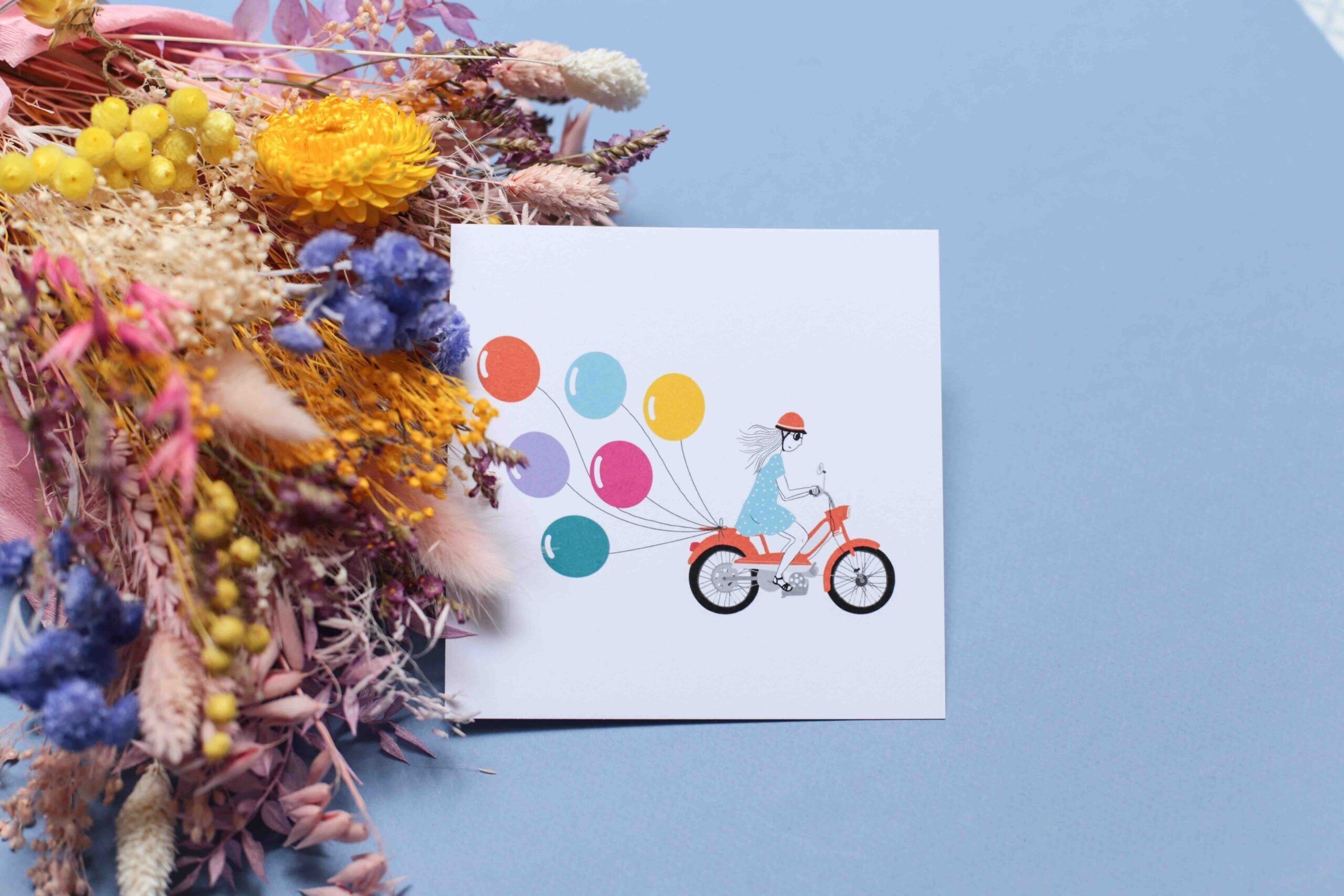 ♡ "Moped" card