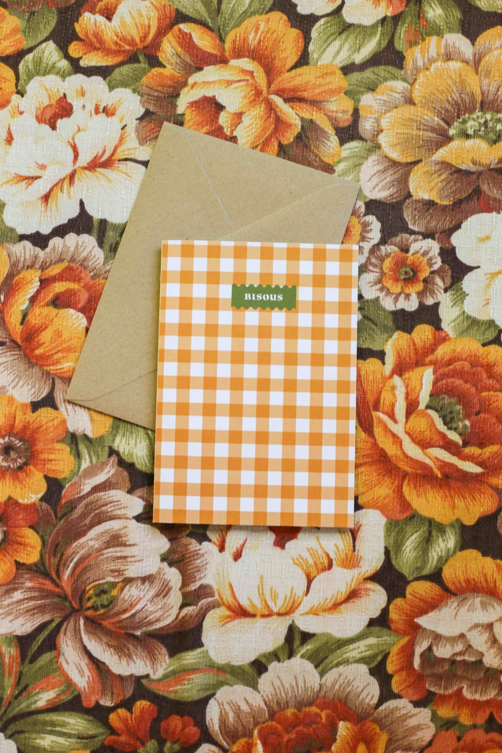 ♡ Double card "Vichy Kisses"