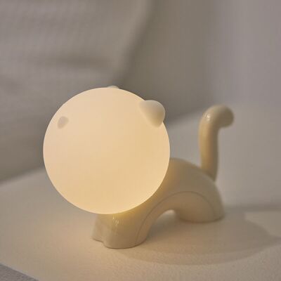 Katzen-Nachtlicht | Wiederaufladbare Nachttischlampe mit Wasserhahnsteuerung