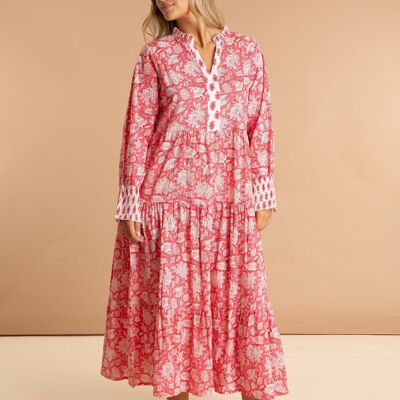Peony Paisley Cotton Dress