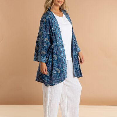 Blue Lagoon Women's Cotton Kimono