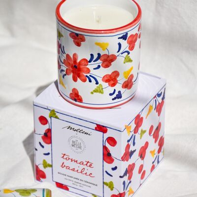 Bougie parfumée Tomate Basilic - La Belle Mèche x Molleni