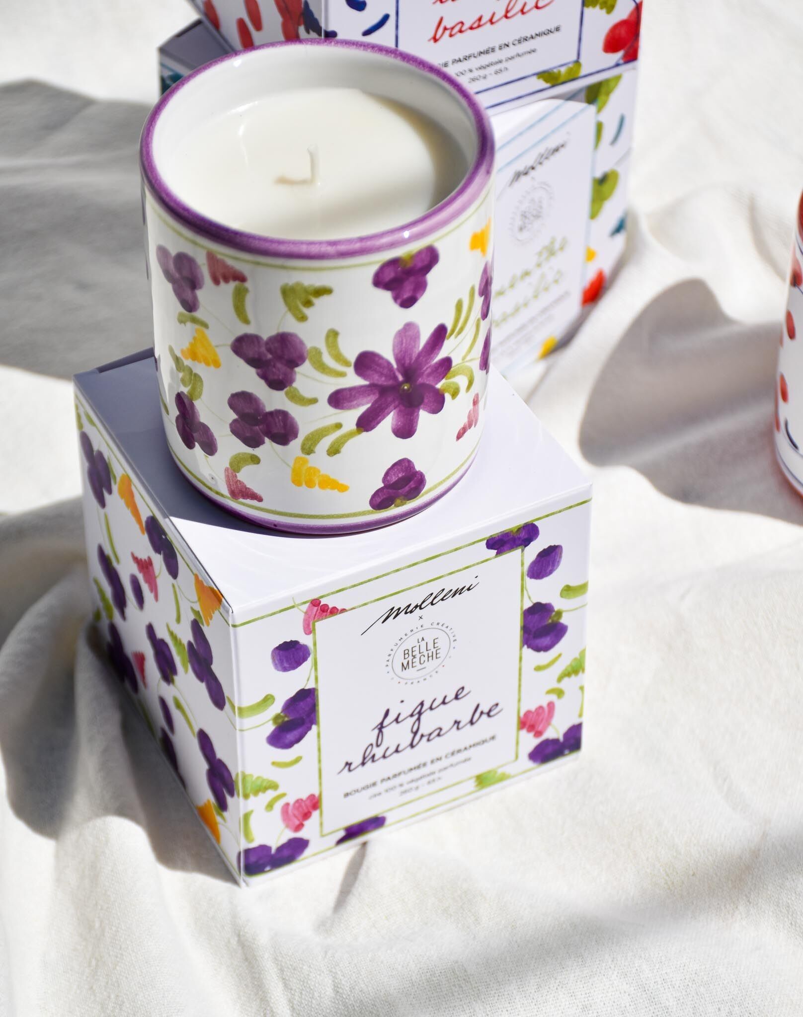 Vela perfumada de higo y ruibarbo - La Belle Mèche x Molleni