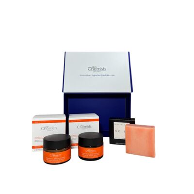Coffret cadeau anti-âge de nuit à la vitamine C de skinChemists