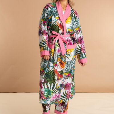 Bora Bora Women's Floral Cotton Robe