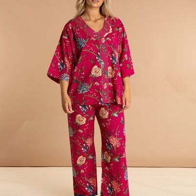 Fuchsia Women's Cotton Pyjamas