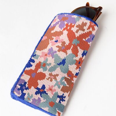 Estuche para gafas de sol Laura Flor Kit de bordado