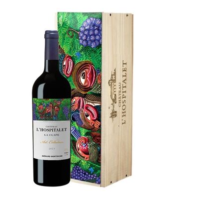 CHATEAU L'HOSPITALET ART COLLECTION DI ROSA Single box 75cl 2023 biodynamic red wine
