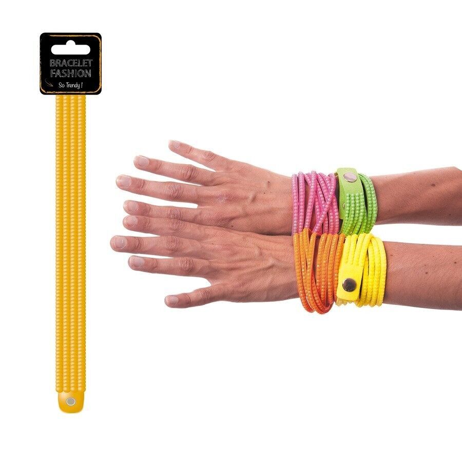 Braccialetto alla moda arancione neon