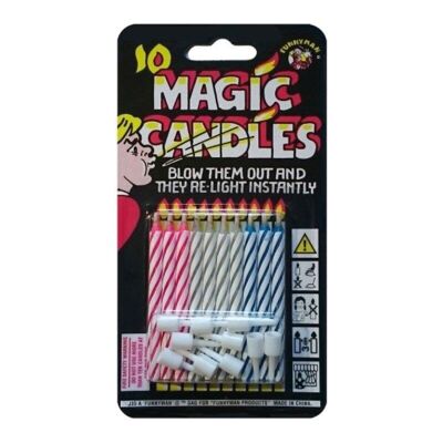 MAGIC CANDLES + HOLDERS X10