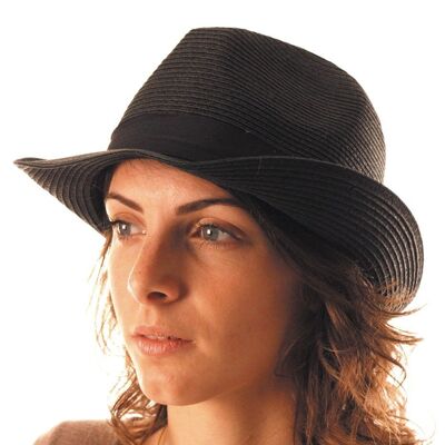 BLACK FEDORA BORSALINO