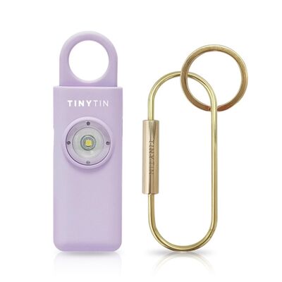 TinyTin - Lavanda Brillante - Alarma de Seguridad Personal - Alarma de 130 dB - Accesorios de Moda
