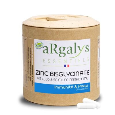 Zinc Bisglycinate + Vitamine C, B6, sélénium et méthionine