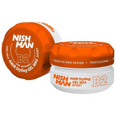 Nishman Hair Styling Aqua Gel Wax B2 Sport
