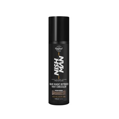 Correcteur de racines Nishman Hair Magic Retouch - Châtain moyen